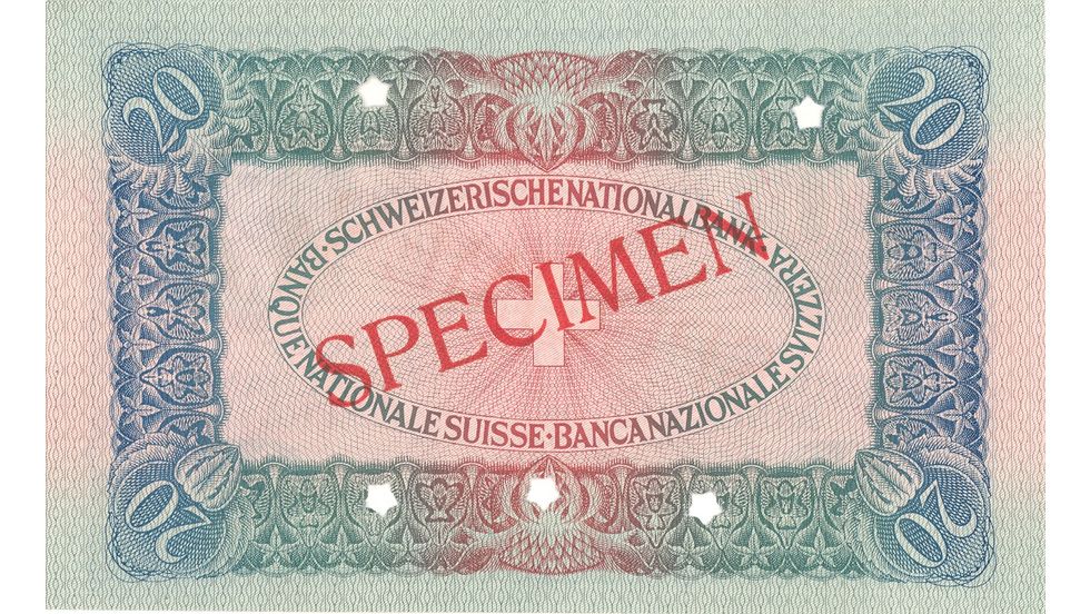 3ème série de billets 1918, Billet de 20 francs, verso